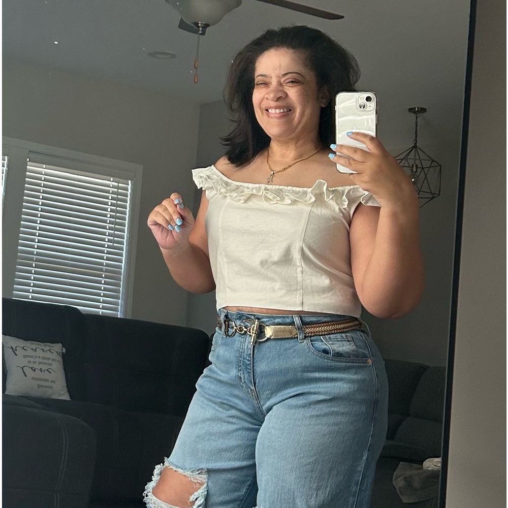 EXPRESS Linen top - Picture 2 of 5